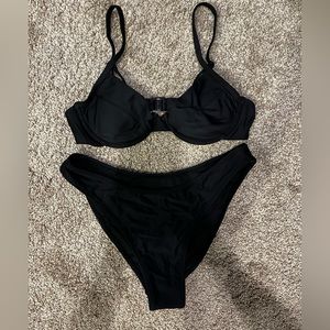 Blackbough Swim Bikini Set- Small Top, Medium Bottom
